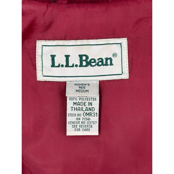 Vintage LL Bean Wool Blend Chore Coat Womens Windowpane Check Medium Hooded - Picture 5 of 11